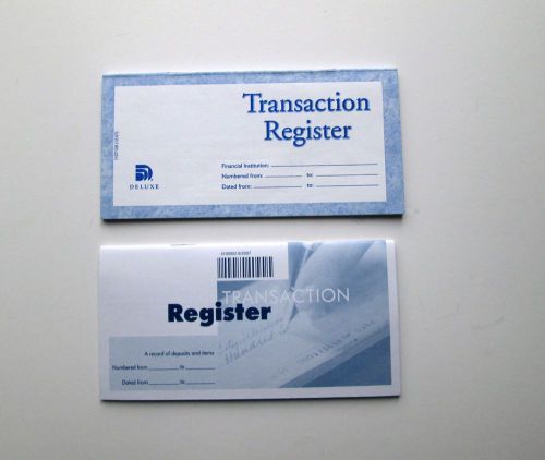 2 New Transaction Checkbook Registers Check Book