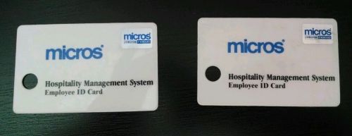 Micros Hospitality Management System Employee ID Cards