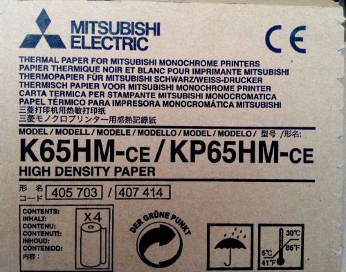 3 NEW Rolls 120mm X 20M Mitsubishi High Density Thermal Paper Monochrome Printer