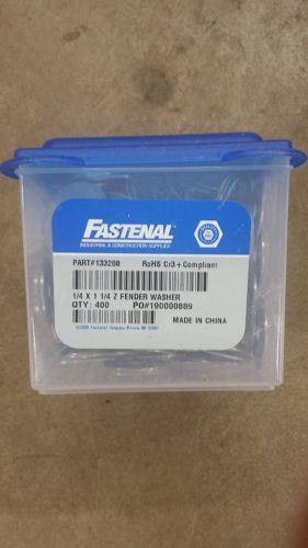 Box of 400 fastenal 1/4 x 1 1/4 fender washers 133208  8f for sale