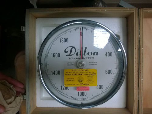 Dillon 10&#034; Dynamometer 1,000 Capacity 5 Lbs Divisions
