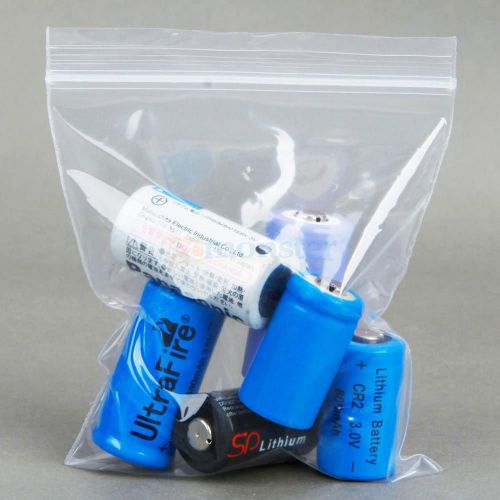100pcs 3x4 Clear 2 MlL Ziplock Zip lock Reclosable Poly Plastic Jewellery Bags