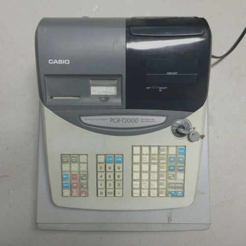 Casio PCR-T2000 FULLY OPERATIONAL Retail Register With Keys