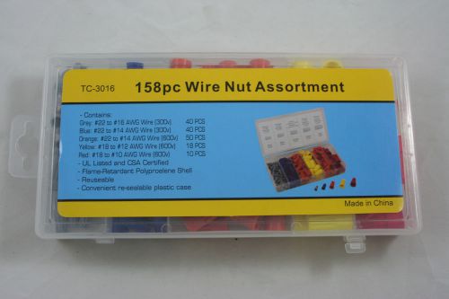 (Closeout) Brand New 158pc Electrical Wire Connector Assortment Twist Nut