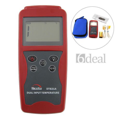 Rz821a dual channel k type thermometer temperature meter tester for sale