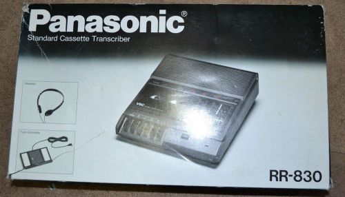 Panasonic Cassette Transcriber NO Foot Pedal RR-830 in Box Free Shipping