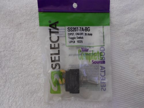 10 NEW SELECTA SWITCH TOGGLE SS207-7A-BG NEW IN PACKAGE DPST on-off
