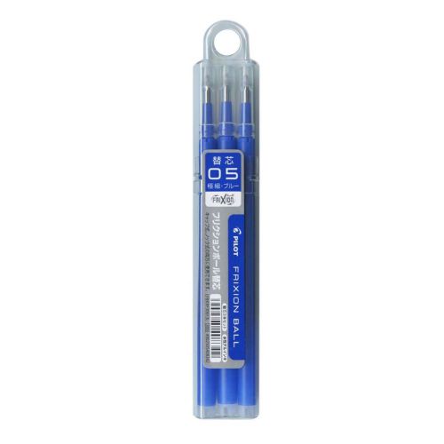 Pilot FriXion Gel Ink Pen Refill 0.5 mm 3Pack Blue from Japan