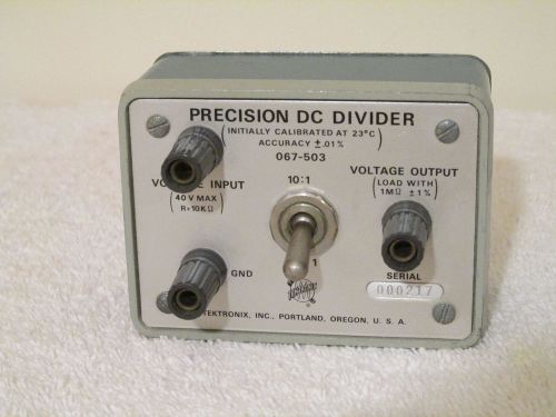 Tektronix    067-503     Precision DC Divider