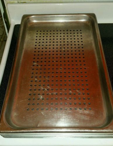 Vollrath 30013 S/S Full Size x 1.25&#034; D Perforated Steam Table Pan
