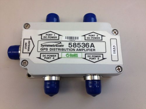 Symmetricom 58536A GPS Distribution Amplifier Antenna Signal Splitter / O2291