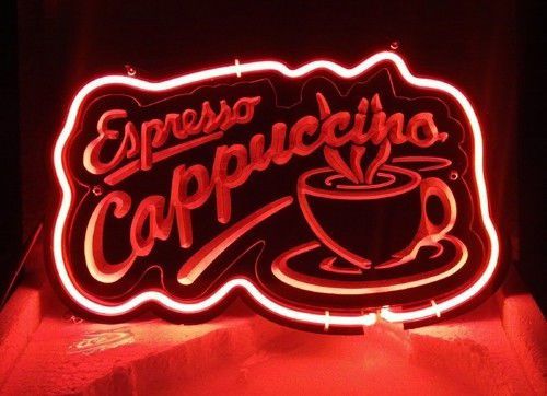 SD362 Cappuccino Coffee Cafe Shop Store decor Display Beer Bar Neon Light Sign