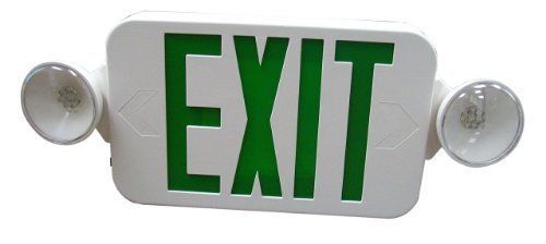 NEW Royal Pacific RXEL32GW Exit Sign and Two Head Emergency Light Combo