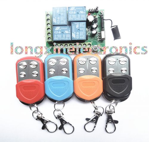 DC12V 4ch radio controller remote control switch 433mhz learning code rf remote