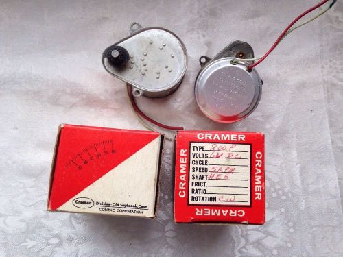 Vintage NOS Cramer Conrac Electric Motors  6v Dc 5 Rpm