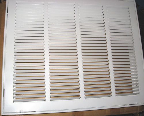20&#034;x 16&#034; White Return Air Vent Filter Grille with Fix Blades A/C Heating Vent