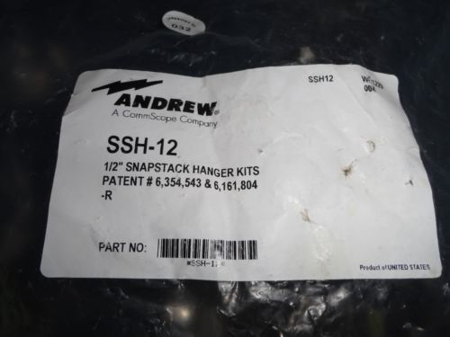 ANDREW  CommScope SSH-12 1/2&#034; SNAPSTACK Snapin Tower HANGER KIT OF 10 NEW