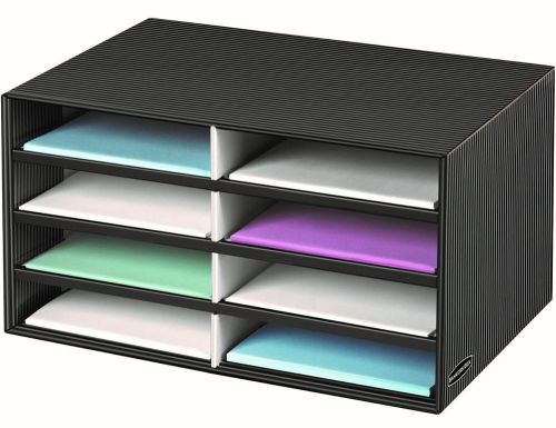 Desktop organizer fellowes bankers box decorative eight compartment literature for sale