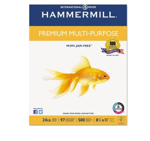 Hammermill Premium Multipurpose Paper 8-1/2 x 11 White 2500 Carton HAM105810