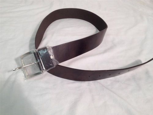 NEW NO BRAND 1 3/4&#034; BROWN  LEATHER  BELT 49&#034; LONG