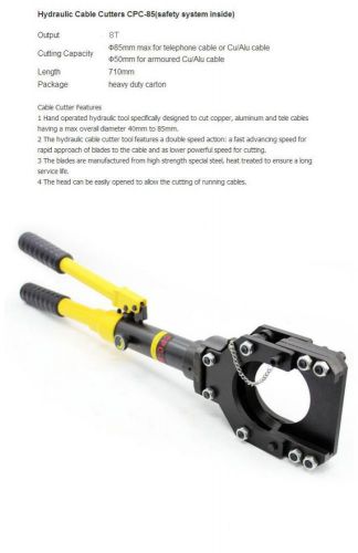 Brand New! CPC-85 Hydraulic Wire Cutting Tool Cable Cutter Portable for rod wire