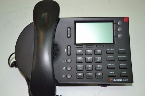SHORETEL 230 BLACK BUSINESS VOIP PHONE IP SEV IP230