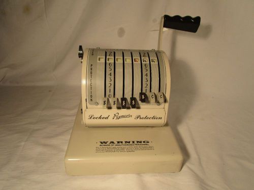 Vintage paymaster check writer with key and cover series x-550 for sale