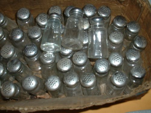 LOT OF 36 OLD DINER SALT AND PEPPER SHAKERS NEED GOOD CLEANING TLC