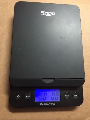 Saga digital postal scale 86lb x 0.1oz shipping scale weight postage withbattery for sale
