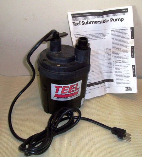 Dayton / teel 1/6 hp submersible utility sump pump # 1p914b 115 volt, 5 amp for sale