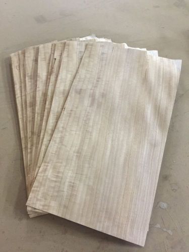 Wood Veneer Figured Anigre 9x17 22 Pieces Total Raw Veneer   AN2 3-11-15