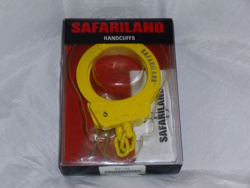 New! Genuine SAFARILAND Yellow Handcuffs with Keys NIB FREE SHIPPING!!!!!!!!!!!!