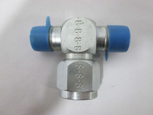 New lenz 870-8-6-6 tee tube steel 3/8x3/4in npt hydraulic fitting d328792 for sale