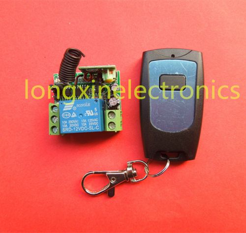 Rf wireless receiver &amp; transmitter module dc12v 1ch 433mhz fixed code for sale