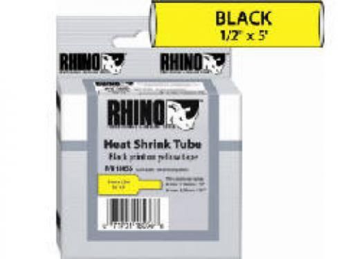 New dymo 18056 rhino 1/2 yellow heat shrink tubes for sale