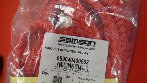 Samson rope whoopie sling 5/8&#034; 3-5&#039;, 6&#034; eye for sale