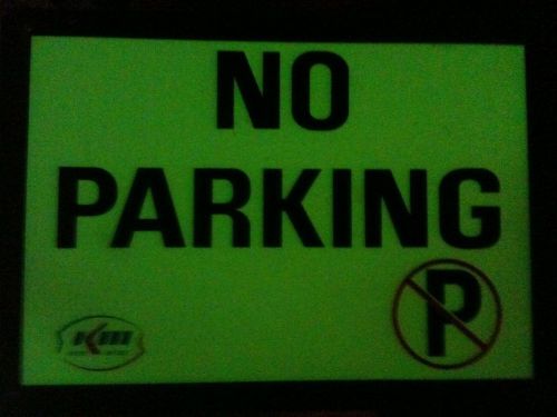 No parking sign glow in the dark for sale