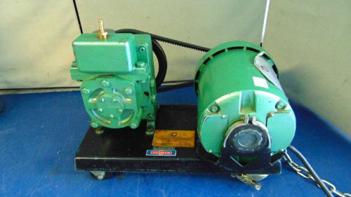 W.h. curtin &amp;  co. duo-seal vacuum pump 5kh42jg215 1/3hp works good! s919 for sale