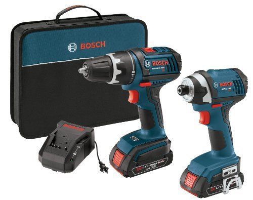 Bosch CLPK234-181 18-Volt Lithium-Ion 2-Tool Combo Kit W/ 1/2-in Compact Tough
