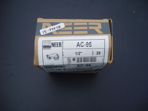 Neer ac-95 flex conduit connectors size 1/2&#034; screw clamp type for sale