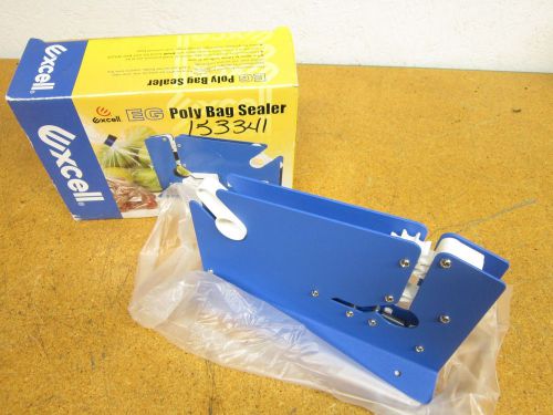 Excell EG Poly Bag Sealer Model 605K With Trimmer 12mm Wide 3&#034; Core New