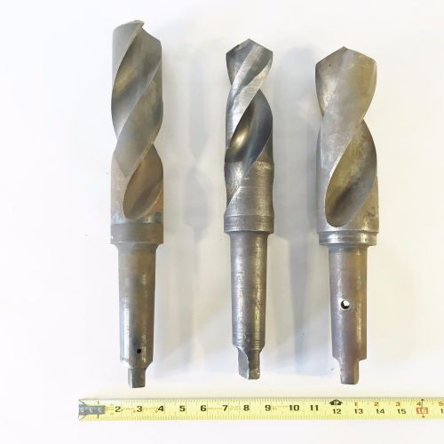3 large drill bits - one is 2 1/2&#034; for sale