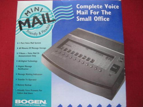 Bogen Mini Mail MM-100 Voicemail with 9 Mailboxes NIP