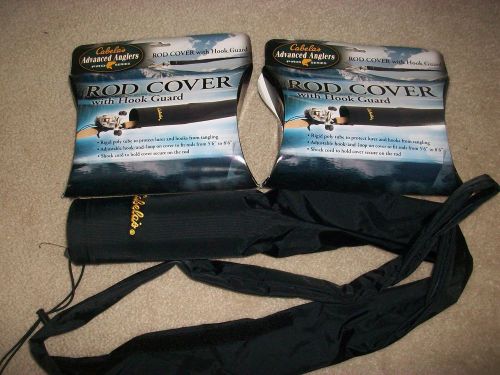 Cabela&#039;s rod cover with hook guard - lot of 3 for sale