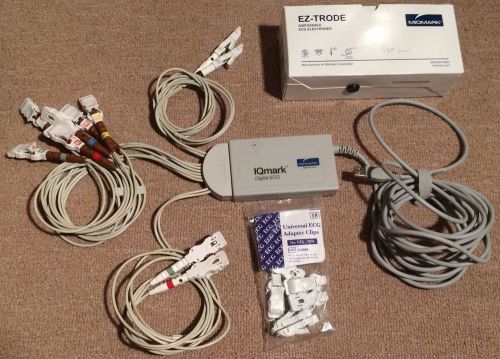 Midmark iqmark usb digital ecg with clips, electrodes- $4000+ retail- 3 day ship for sale