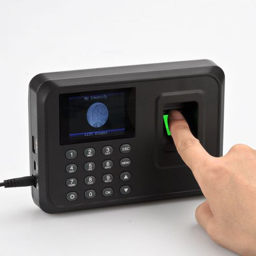 Biometric Fingerprint Attendance Time Clock - 600 Templates, 100000 SaveCapacity
