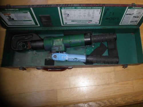 GREENLEE 1989 DIELESS HYDRAULIC CABLE WIRE CRIMPER