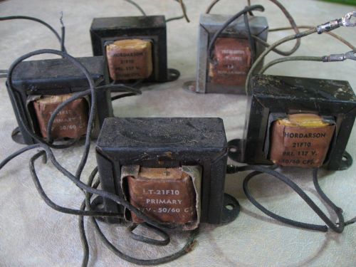 Vintage Step-Down Transformers: 110in, 6.3V, 3AMP Out, 5 pieces