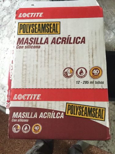Henkel 1507600 10 oz. Polyseamseal Acrylic Caulk with Silicone, White 12 Pack