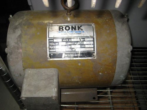 Ronk roto-con mark ii model 92 rotary transformer for sale